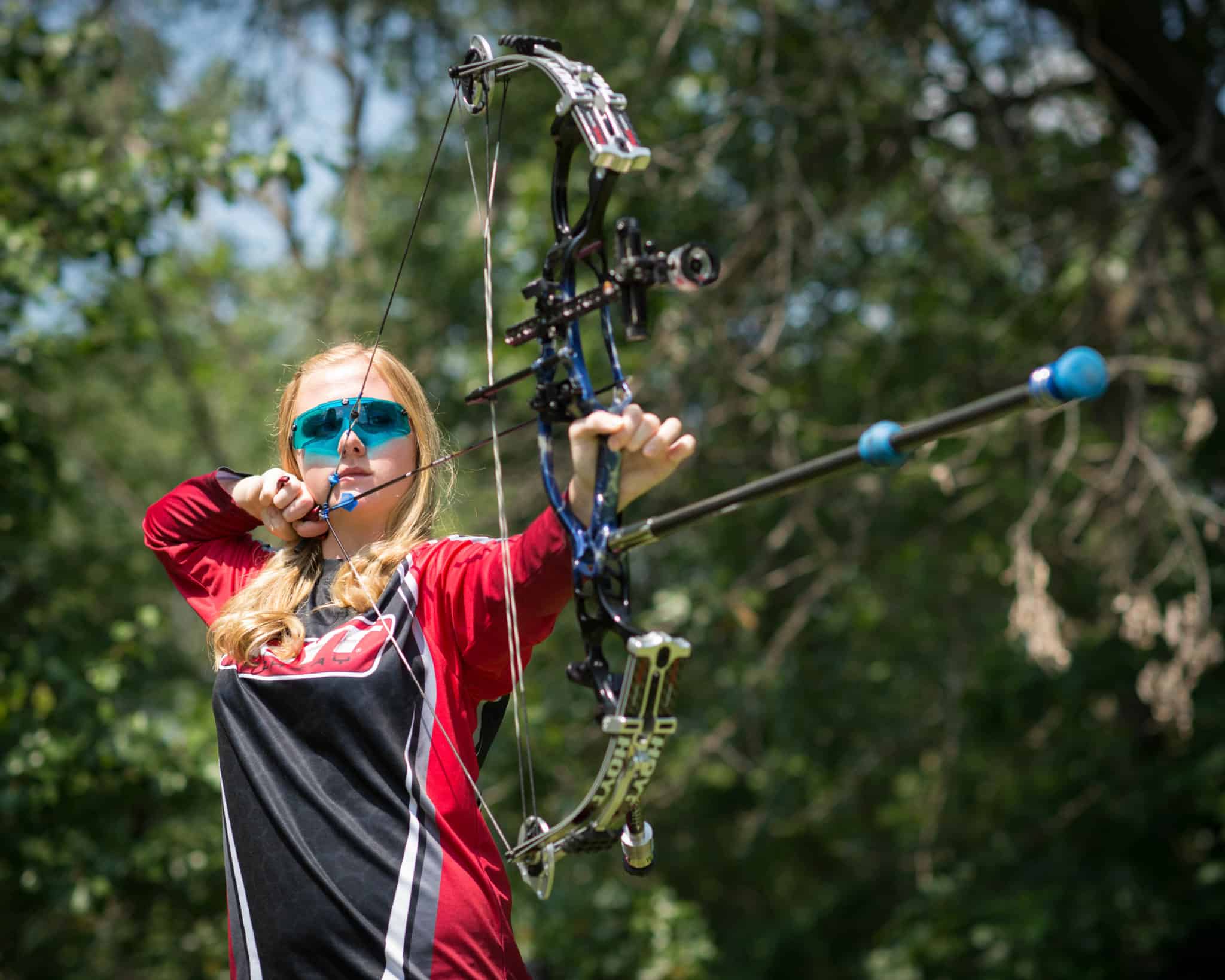 Female Archery Shooting